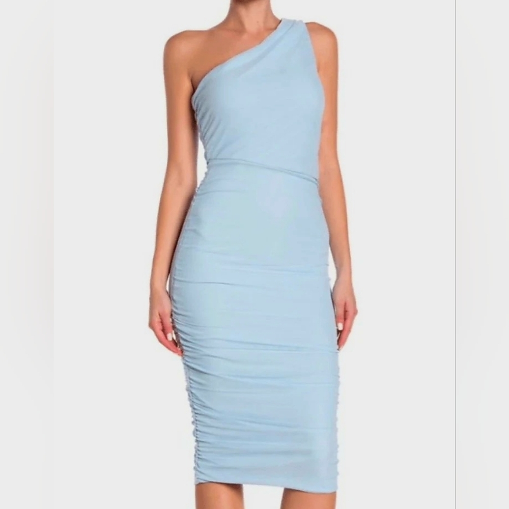 NWT Love X Design Light Blue One Shoulder Dress - Size XS